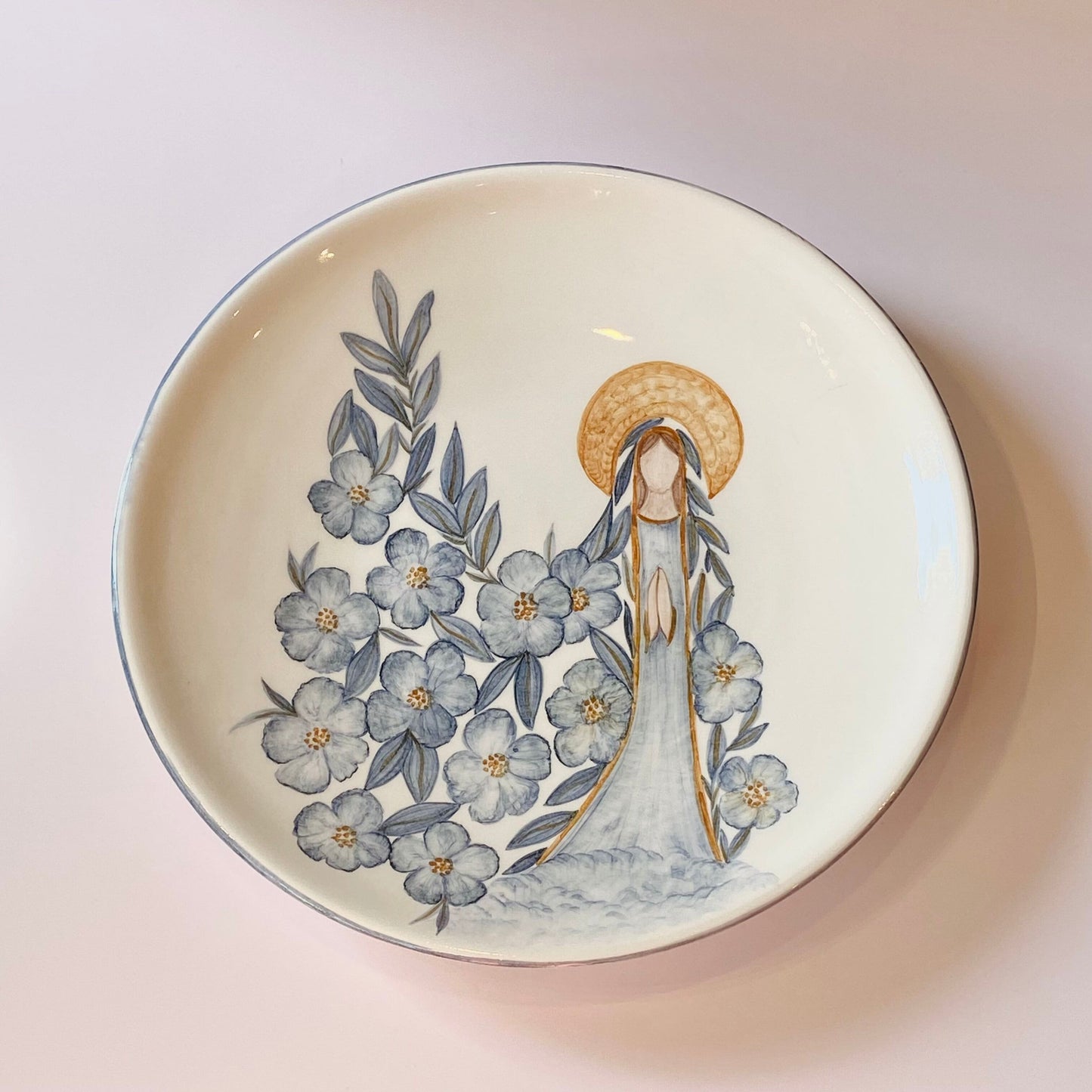 Plato de Cerámica Virgen
