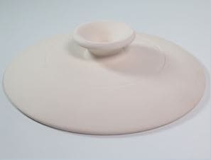 Vuelve tortillas de cerámica artesanal de 30 cm en acabado marfil