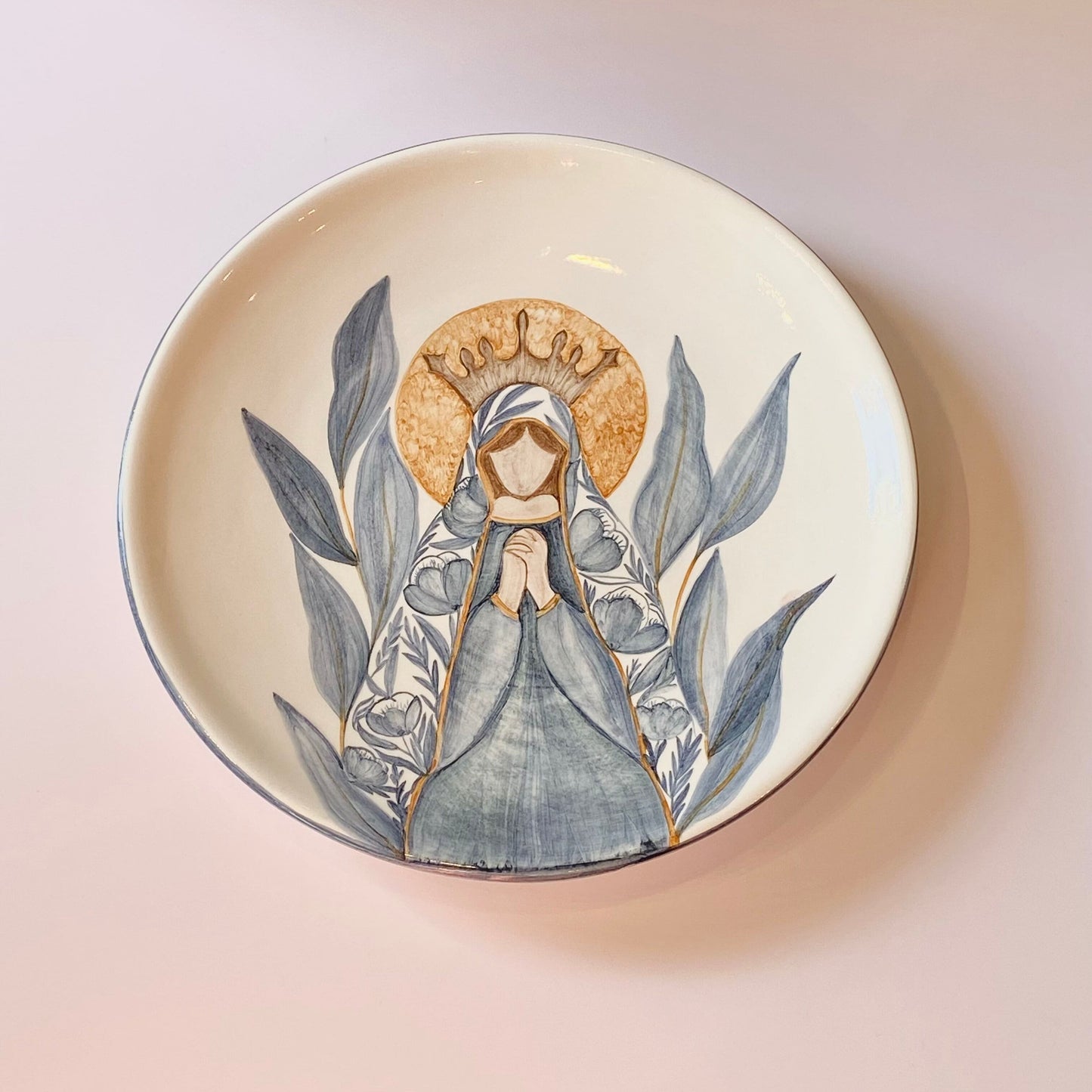 Plato de Cerámica Virgen