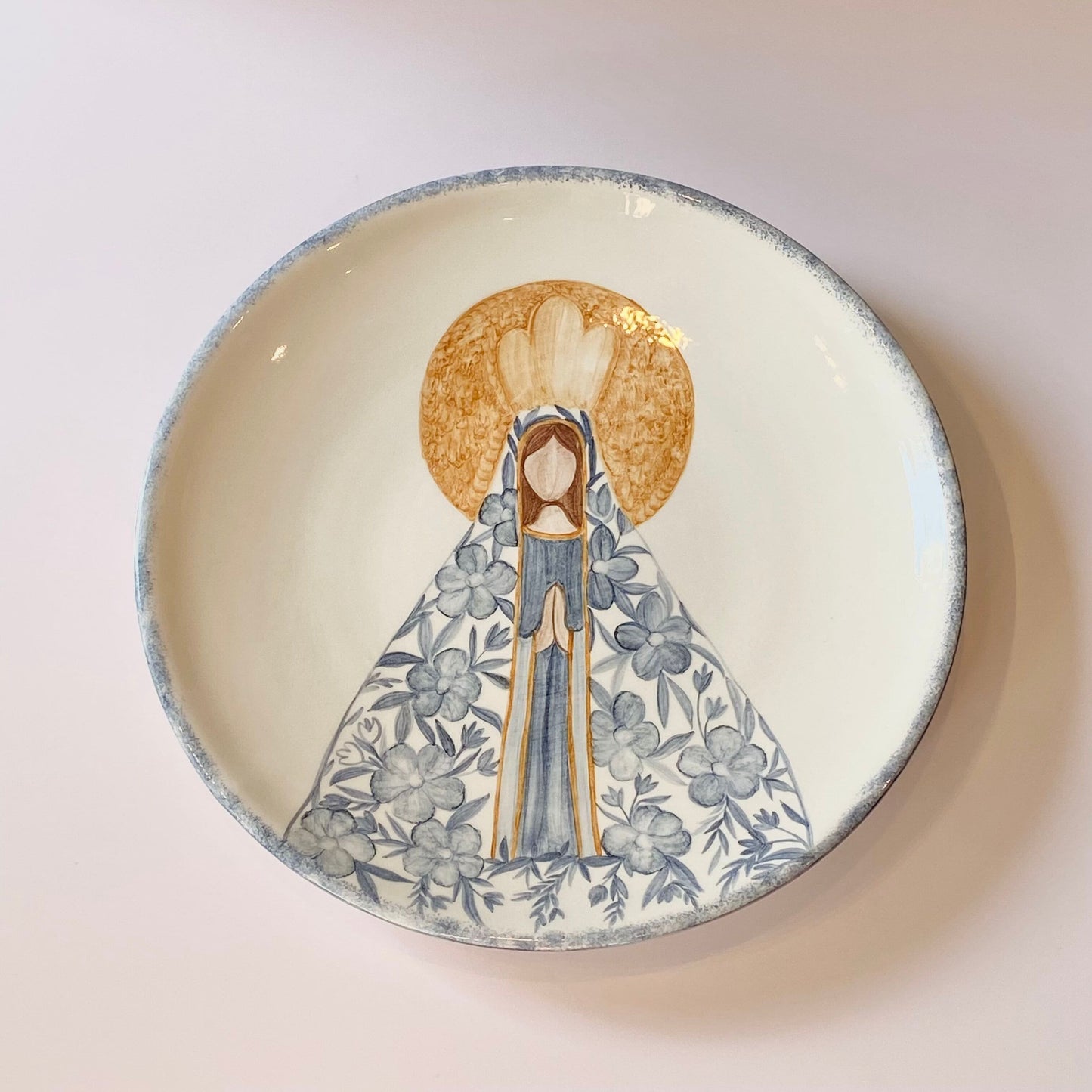 Plato de Cerámica Virgen