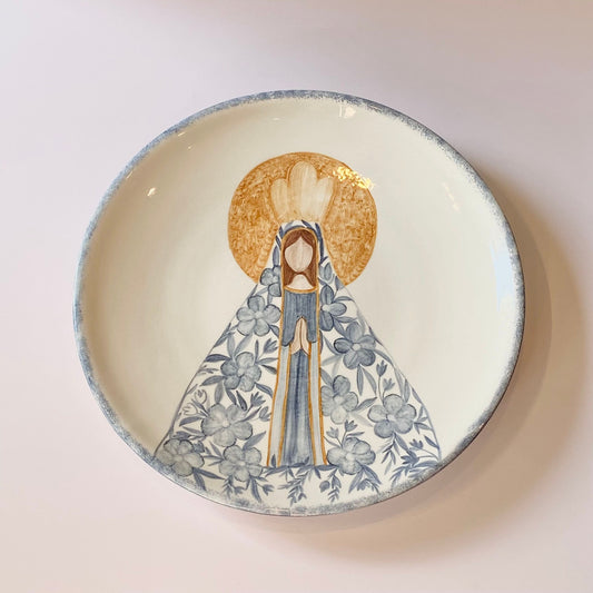 Plato de Cerámica Virgen