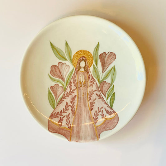 Plato de Cerámica Virgen